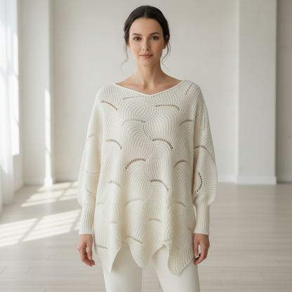 aperçu du pull blanc